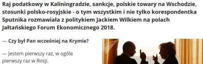 ZapomnialWieprzJakProsiakiemByl - @Kempes: Przecież Wilk był na Krymie w podobnym cha...