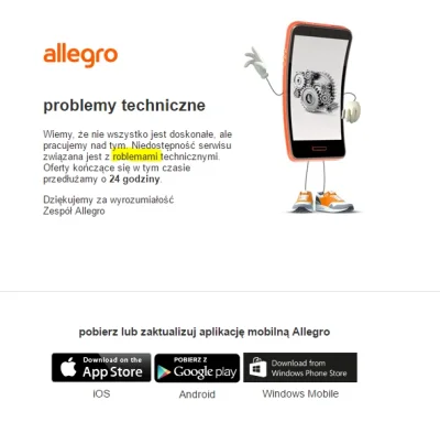 twojazebra - #allegro #it #bug wcześniej był sam napis "500", jak się wchodziło na ht...
