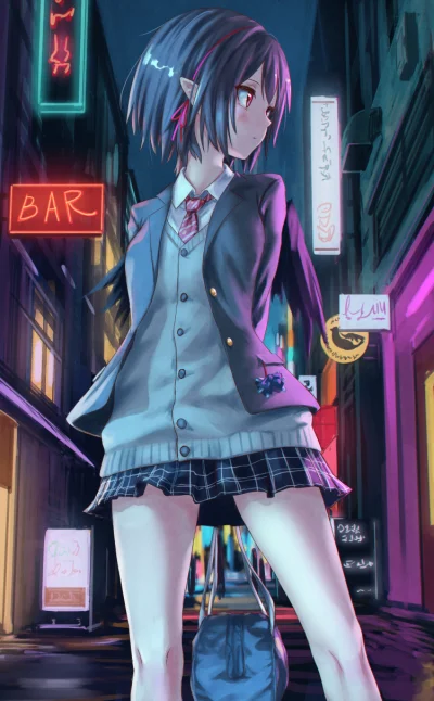 l.....f - #randomanimeshit #touhou #ayashameimaru #schoolgirl #redeyesalert #anime #p...