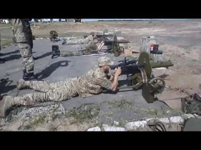 rebel101 - @rebel101: I takie tam ćwiczenia w ukraińskiej armii ze strzelania z Maxim...