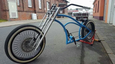 kamdz - #custombike #rower przesunięty widelec i 144 szprych