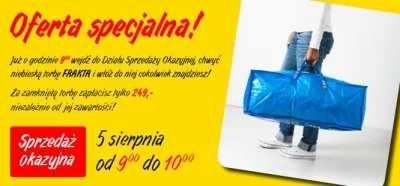 WOiOwnik - Ikea Cebula Deals
Zapakuj ile wlezie do niebieskiej torby i zapłać tylko ...