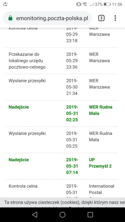 Baryyy - Jest jeszcze taka kwestia, że na stronie przewoźnika poczty polskiej nie wid...