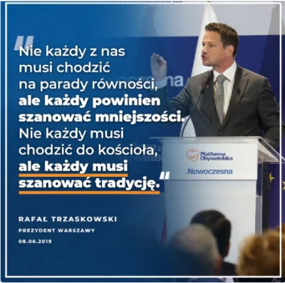 4x80 - >Prezydent Warszawy Rafał Trzaskowski nie pojawi się na Marszu dla Życia i Rod...