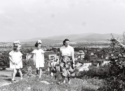m.....e - Rodzina Parów na Kaplicówce. 
Od lewej: Mirosława, Czesława, Leszek oraz W...