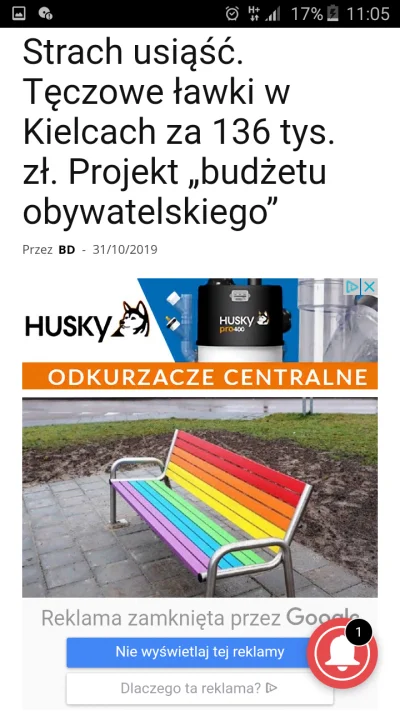 WujaAndzej - proszę bardzo - dorosły chłop boi się usiąść na ławce

jak straszną pa...