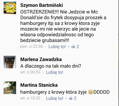 O.....9 - XDD hamburgery w #mcdonalds są z krowy! Kto nie wiedział łapka w górę xD