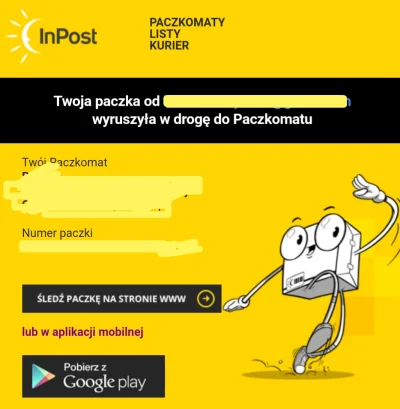 kopek - Z radością informujemy, że Twój nadawca przed chwilą podał dane do śledzenia ...