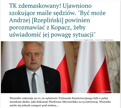 rzep - 1. "Dotrzyj" do maili sędziów Trybunału Konstytucyjnego pokazujących, że sędzi...