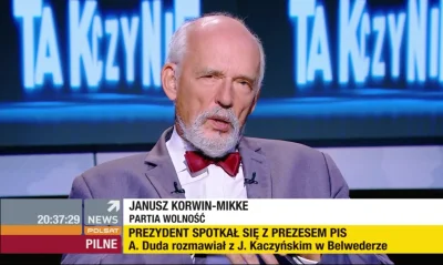 MarianoaItaliano - Janusz Korwin-Marx teraz w #takczynie na #polsatnews. 
Jeny, ale ...