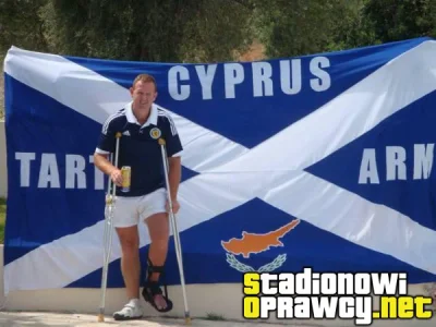 NomenNescioNy - Szkot - Davy Provan prosi o zwrócenie flagi Cyprus Tartan Army. Strac...