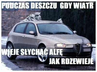 kubasruba - #alfaholicy #niepopularnaopinia

#alfaromeo #humorobrazkowy #motoryzacja