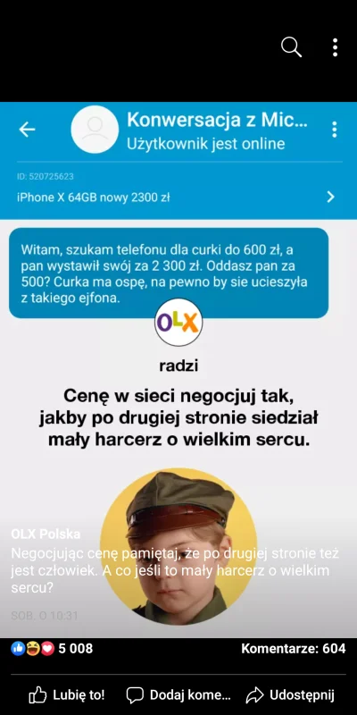 Pawciosl - Olx robi to dobrze :D #olx #heheszki #horacurka