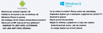 JackBauer - Ostatnio w gorących pojawia się dużo wpisów Android vs Windows Phone. Nie...