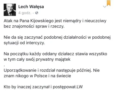 tomekwykopuje - Leszke jest szczery, nie zna nikogo w Polsce i na świecie kto by nie ...