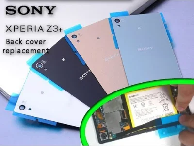 sunil - Wymiana tylnej klapki w Sony Xperia Z3 Plus #gsm #telefony #xperia #sony #cie...