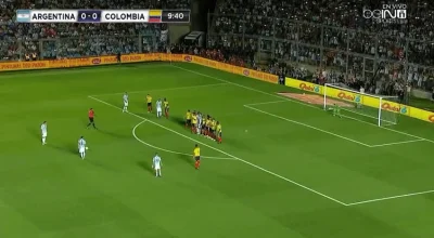 Minieri - Piękny gol z wolnego, Messi na 1:0 dla Argentyny w meczu z Kolumbią
#golgi...