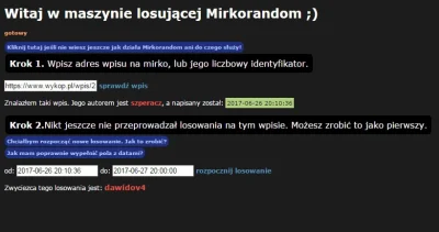 szperacz - Wołam @dawidov4
Gratuluje! Mirkorandom wylosował Cię jako pulsującego.
C...