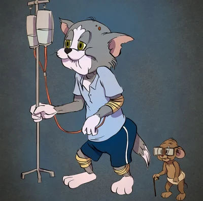 Zdejm_Kapelusz - Tom i Jerry obchodzą dziś swoje 76 urodziny.

#kreskowki #animacja...