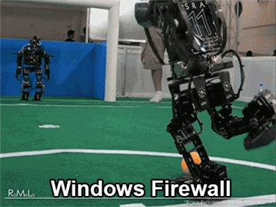 Lexion - #windows #heheszki #gif #humorobrazkowy #firewall #komputery #roboty