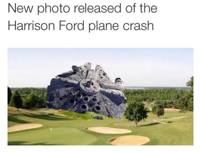 Al_Ganonim - Nieopublikowane dotąd zdjęcie z kraksy samolotu Harrisona Forda
#harris...