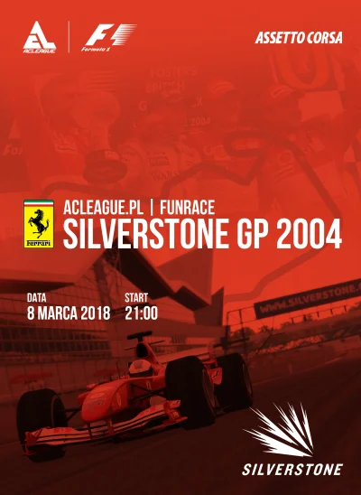 ACLeague - Przygotowania do funrace F2004 na Silverstone w najbliższy czwartek trwają...