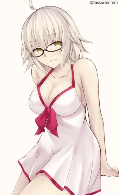 bakayarou - #randomanimeshit #fate #fategrandorder #jeannealter #oppai #meganekko #