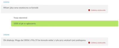 GuiiHz - Swego czasu jak sprzedawałem PS4 Slim napisała do mnie Karyna, że da mi 80% ...