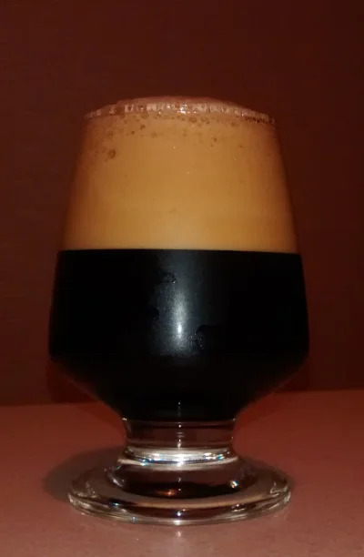 L.....w - W szkle Imperial Stout 22 blg po 2 miesiącach leżakowania. Nie wyszło jak c...