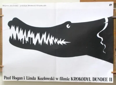 Nemezja - #plakatyfilmowe #polskaszkolaplakatu
Plakat do filmu "Krokodyl Dundee II";...