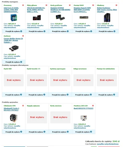 BartekLbn91 - Co myślicie o takim zestawie? Coś zmienić? 

PS. Dysk SDD+HDD posiada...