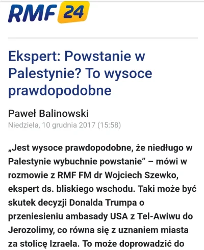 wpt1 - Szewko to taki ekspert od Bliskiego Wschodu jak z koziej dupy trąba.Jego wizje...