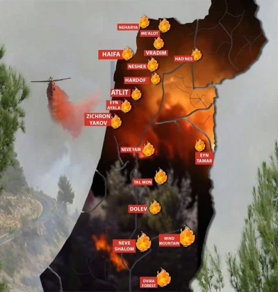 P.....u - Ponoć w innych miejscach też rozpoczęły się pożary. Winą obarczają palestyń...