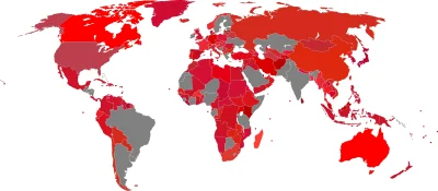 nowik - > "Świetna mapa pokazująca wszystkie kraje, które w swojej fladze mają kolor ...