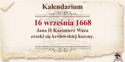 ksiegarnia_napoleon - #wazowie #abdykacja #kalendarium