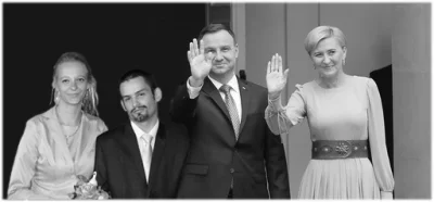 A.....3 - #bonzo #fotohistoria #cenzoduda 
 Pierwsza para Polski oraz Andrzej Duda z ...