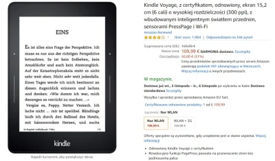 Cyfranek - Kindle Voyage, odnowiony z certyfikatem, w bardzo dobrej cenie:
http://cy...