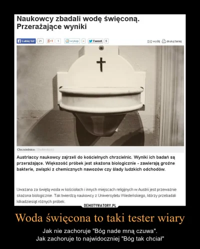 lakukaracza_ - > o bakterie kałowe w wodzie święconej

@menstruacyjnakaszanka: To j...