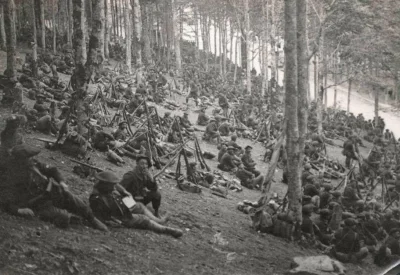 myrmekochoria - Francuscy żołnierze w lesie, 1915 rok.

#starszezwoje - blog ze sta...