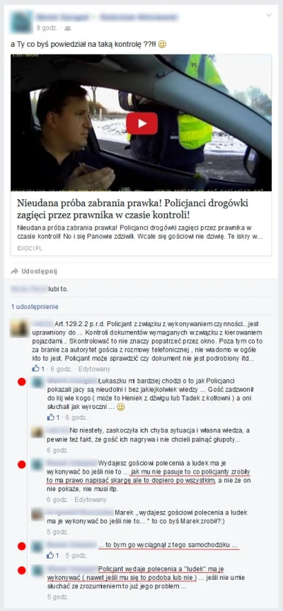 julek12 - @dzidziaka: Racja. A poniżej screen z facebooka policjanta. Podsumowując je...