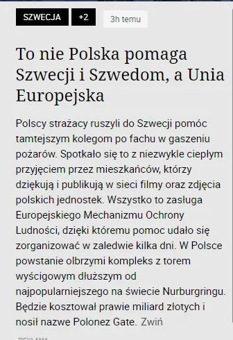 M.....9 - może mi ktoś wyjaśnić co ma tor za miliard złotych do pożarów we Szwecji?