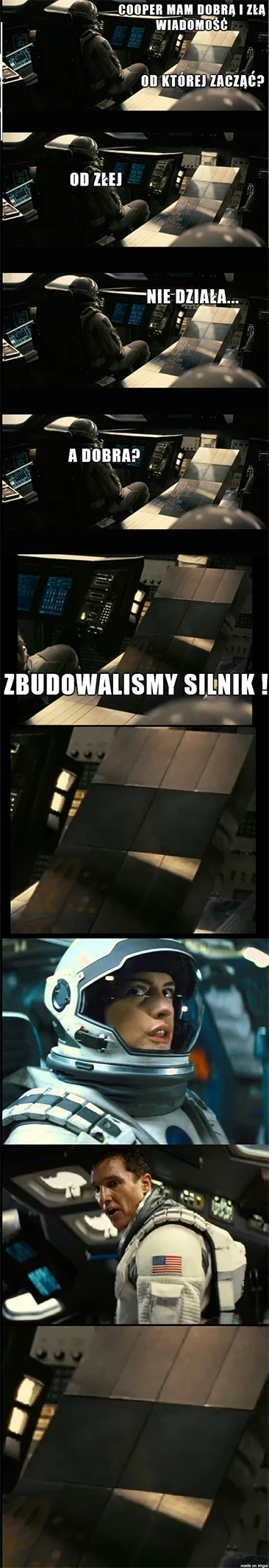 A.....h - Wróciłem z #interstellar. 

Nie mogłem się powtrzymać przed stworzeniem teg...