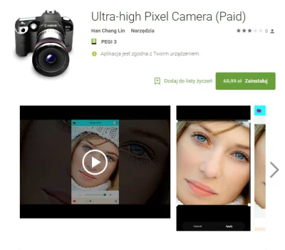kochatopoczeka - Ultra-high Pixel Camera wersja płatna dziś za free jeszcze przez par...