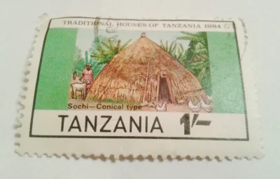 M.....k - Traditional Houses of Tanzania- Sochi
1984 rok

#znaczki #filatelistyka ...