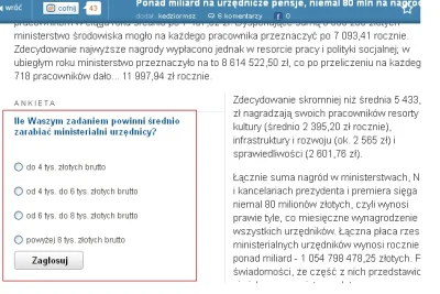 t.....5 - dlaczego nie ma opcji w tej ankiecie opcji : 2189,11 zł brutto?


 Najczęst...