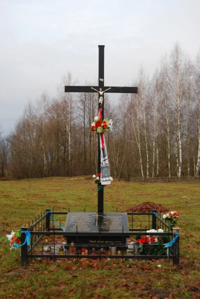 N.....h - Krzyż na masowej mogile ofiar UPA i SKW, w Hucie Stepańskiej.


SKW (Sam...