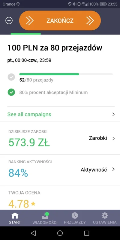 Pord - @karer 2k zł to kwota akurat aby zacząć pracę w taxify i zarabiać po 500 zł dz...