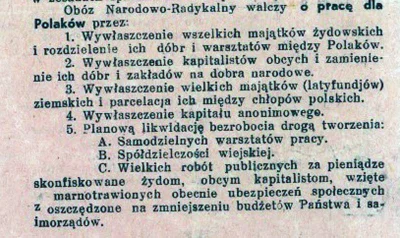 yanosky - #bekazprawakow #onr #historia 

Ulotka ONR z 1934 roku. Tak bardzo socjalis...