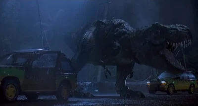 D.....N - Najfajniejsze jest to, że pierwszy atak T-Rexa z JP (przypominam - 1993r.) ...