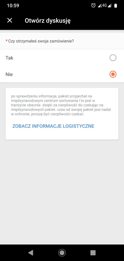 P.....y - Nie mogę założyć sporu na #aliexpress, bo wyskakuje coś takiego jak zaznacz...